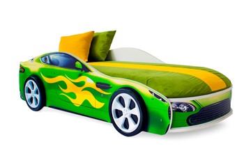 Детская кровать-машина Бондимобиль зеленый в Йошкар-Оле
