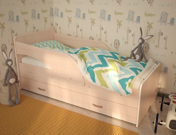 Односпальная детская кровать Максимка, цвет Млечный дуб в Йошкар-Оле