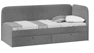 Детская кровать для мальчика Молли тип 1 (90), Микровелюр Scandi Graphite 22 в Йошкар-Оле