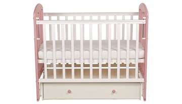 Детская кровать POLINI Polini kids Simple 328, белый-розовый в Йошкар-Оле
