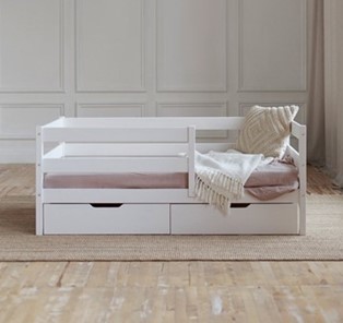 Детская кровать Софа с ящиками, цвет белый в Йошкар-Оле