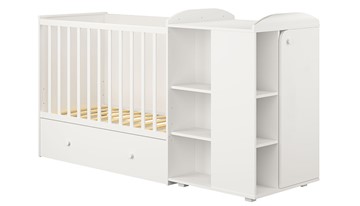 Детская кровать-шкаф с комодом POLINI Kids Ameli 800 Белый, серия AMELI в Йошкар-Оле