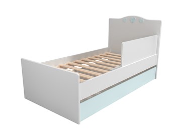 Кровать в детскую с ящиком и ограничителем НМ 041.07 «Лилу/Птички» в Йошкар-Оле