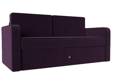 Детский диван-трансформер Смарт, Фиолетовый\Черный (Велюр) в Йошкар-Оле
