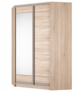 Угловой шкаф Аларти (YA-230х1400(602) (10) Вар. 5; двери D1+D2), с зеркалом в Йошкар-Оле