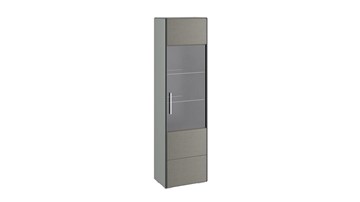 Одностворчатый шкаф Наоми для посуды, цвет Фон серый, Джут ТД-208.07.25 в Йошкар-Оле