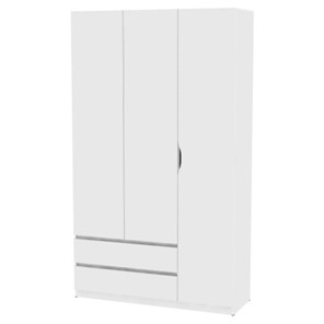 Шкаф 3-дверный Мальта H217, Белый в Йошкар-Оле