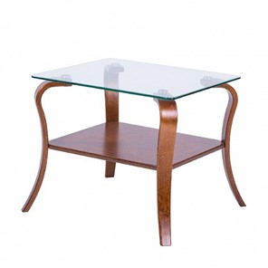 Стеклянный столик Шарм с каркасом цвета Вишня в Йошкар-Оле