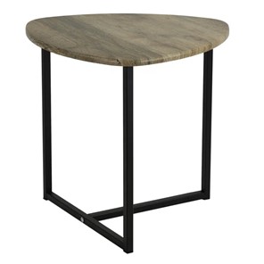 Круглый стол Мебелик BeautyStyle-11 (дуб крымский состаренный/черный) в Йошкар-Оле