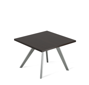 Квадратный столик SHT-S39 / SHT-TT 60/60 ЛДСП (венге луизиана/серый) в Йошкар-Оле