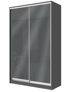 Шкаф 2-х дверный Хит-22-12/2-22 с цветным стеклом, темно-серый 073, Графит в Йошкар-Оле