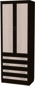 Шкаф распашной 103 со штангой, цвет Венге в Йошкар-Оле