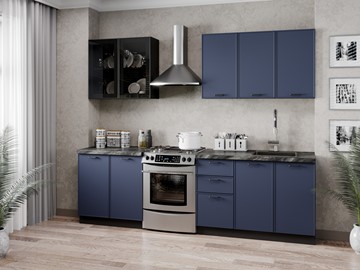 Кухонный гарнитур 2600 Индиго, Черный/Темно-синий в Йошкар-Оле
