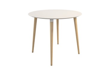 Маленький стол Сканди 2, белый/светлый лак в Йошкар-Оле