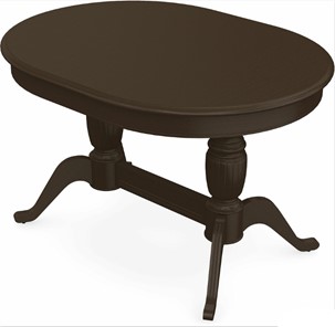 Обеденный раздвижной стол Леонардо-2 исп. Овал, тон 7 (Морилка/Эмаль) в Йошкар-Оле