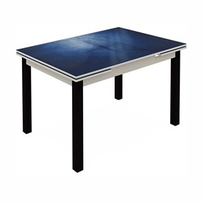 Кухонный раздвижной стол Шанхай исп.1 металл. крашенные №21 (Exclusive h149/белый) в Йошкар-Оле