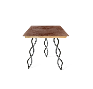 Керамический кухонный стол SHT-TU17 (3 шт.)/ТT8 60/60 (черный муар/прозрачный лак/коричневая сепия) в Йошкар-Оле
