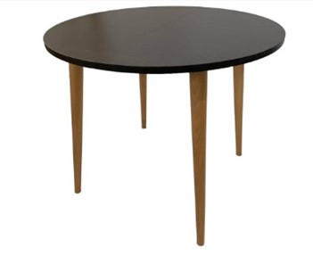 Кухонный раздвижной круглый стол Creo-line Венге 90*90 см ЛДСП в Йошкар-Оле