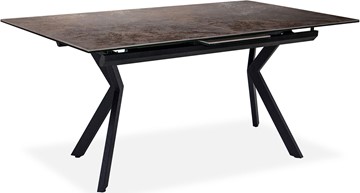 Кухонный стол раскладной Кубика Бордо 2CX 160х90 (Oxide Moro/Графит) в Йошкар-Оле