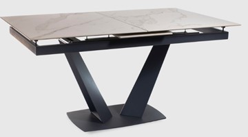 Кухонный стол раздвижной MSK Лорд столешница керамика + стекло в Йошкар-Оле