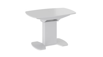 Стеклянный обеденный стол Портофино (СМ(ТД)-105.01.11(1)), цвет  Белый глянец/Стекло белое в Йошкар-Оле