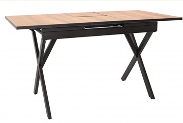 Кухонный раскладной стол Илком Стайл № 11 (1100/1500*700 мм.) столешница пластик, форма Флан, с механизмом бабочка в Йошкар-Оле