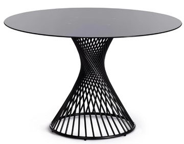 Стол из стекла BERTOIA (mod. GT21) металл/стекло, Black (черный) арт.20595 в Йошкар-Оле