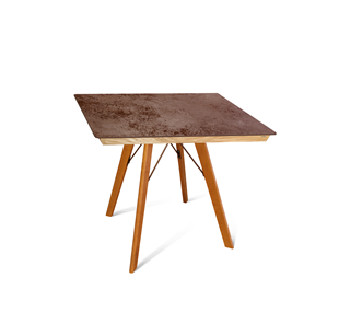 Керамический кухонный стол SHT-TU9/ТT8 60/60 (светлый орех/прозрачный лак/коричневая сепия) в Йошкар-Оле