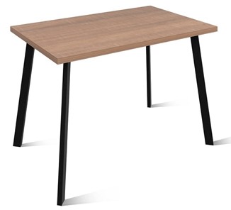 Обеденный стол Агат.2, Пластик Дуб натуральный/Черный матовый в Йошкар-Оле