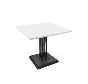 Кухонный обеденный стол SHT-TU6-BS2/ТT 80/80 (черный/белый) в Йошкар-Оле
