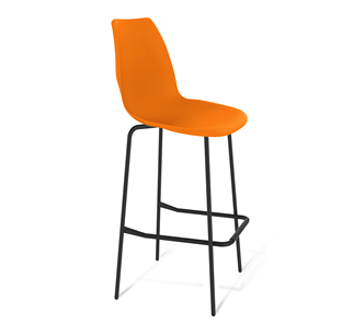 Барный стул SHT-ST29/S29 (оранжевый ral2003/черный муар) в Йошкар-Оле