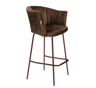 Барный стул SHT-ST42-1 / SHT-S29P (кофейный трюфель/медный металлик) в Йошкар-Оле