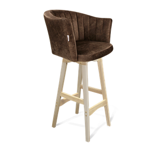 Барный стул SHT-ST42-1 / SHT-S65 (кофейный трюфель/прозрачный лак) в Йошкар-Оле