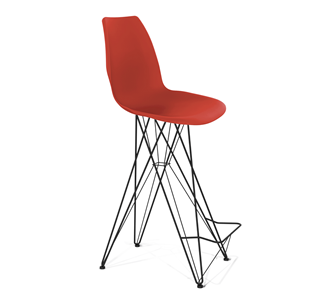 Барный стул SHT-ST29/S66 (красный ral 3020/черный муар) в Йошкар-Оле