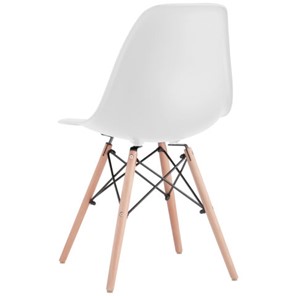 Комплект стульев 4 шт. BRABIX "Eames CF-010", пластик белый, опоры дерево/металл, 532630, 2033A в Йошкар-Оле