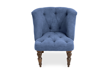 Кресло на ножках Бриджит синий ножки коричневые в Йошкар-Оле