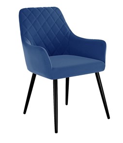 Обеденный стул 241, микровелюр Z20 синий, ножки черные в Йошкар-Оле