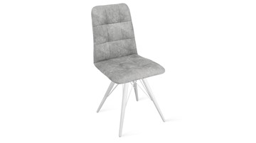 Кухонный стул Аспен К3 (Белый матовый/Микровелюр Wellmart Silver) в Йошкар-Оле