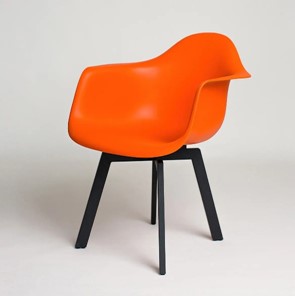 Обеденный стул derstuhl DSL 330 Grand Black (Оранжевый) в Йошкар-Оле