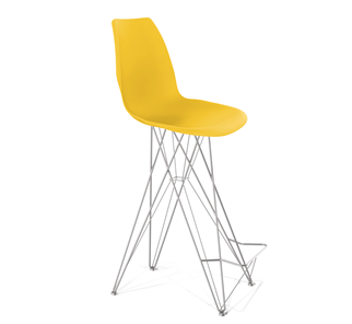 Барный стул SHT-ST29/S66 (желтый ral 1021/хром лак) в Йошкар-Оле