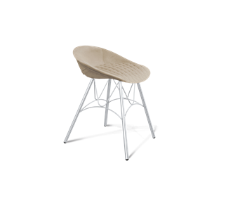Обеденный стул SHT-ST19-SF1 / SHT-S100 (ванильный крем/хром лак) в Йошкар-Оле