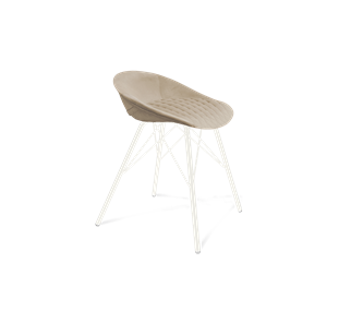 Обеденный стул SHT-ST19-SF1 / SHT-S37 (ванильный крем/белый муар) в Йошкар-Оле