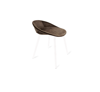 Обеденный стул SHT-ST19-SF1 / SHT-S95-1 (кофейный трюфель/белый муар) в Йошкар-Оле