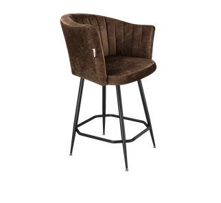 Полубарный стул SHT-ST42-1 / SHT-S148-1 (кофейный трюфель/черный муар) в Йошкар-Оле