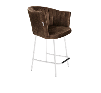 Полубарный стул SHT-ST42-1 / SHT-S29P-1 (кофейный трюфель/белый муар) в Йошкар-Оле