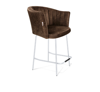 Полубарный стул SHT-ST42-1 / SHT-S29P-1 (кофейный трюфель/хром лак) в Йошкар-Оле