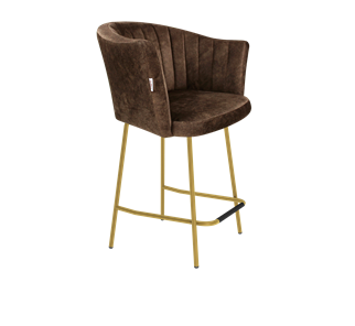 Полубарный стул SHT-ST42-1 / SHT-S29P-1 (кофейный трюфель/золото) в Йошкар-Оле