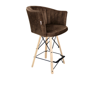 Полубарный стул SHT-ST42-1 / SHT-S80-1 (кофейный трюфель/прозрачный лак/черный) в Йошкар-Оле