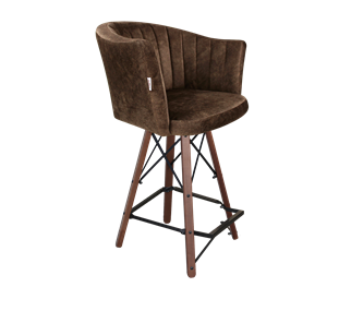 Полубарный стул SHT-ST42-1 / SHT-S80-1 (кофейный трюфель/темный орех/черный) в Йошкар-Оле