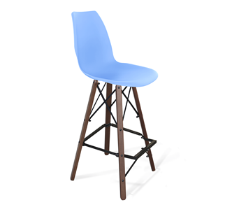 Барный стул SHT-ST29/S80 (голубой pan 278/темный орех/черный) в Йошкар-Оле